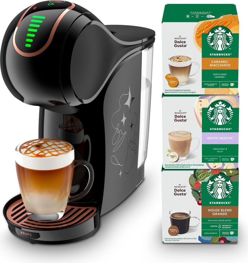 Krups NESCAFÉ Dolce Gusto Genio S Touch – Kapselmaschine – Farbdisplay – Mit Starbucks-Probierpaket