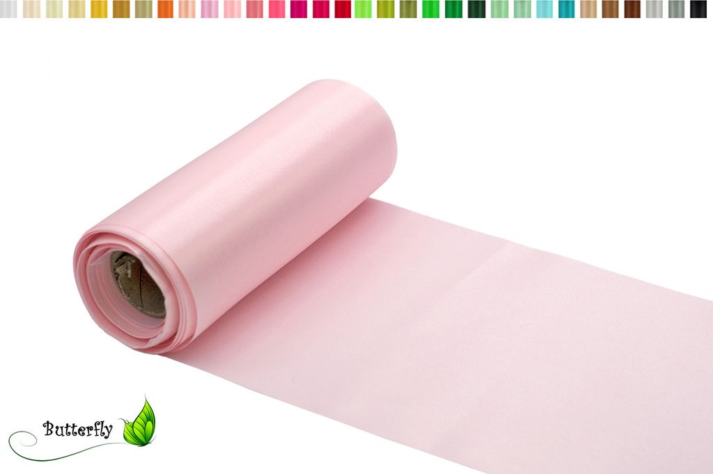 9m Rolle Satin Tischband 30cm, Farbauswahl:rose 123 / Produktbild 