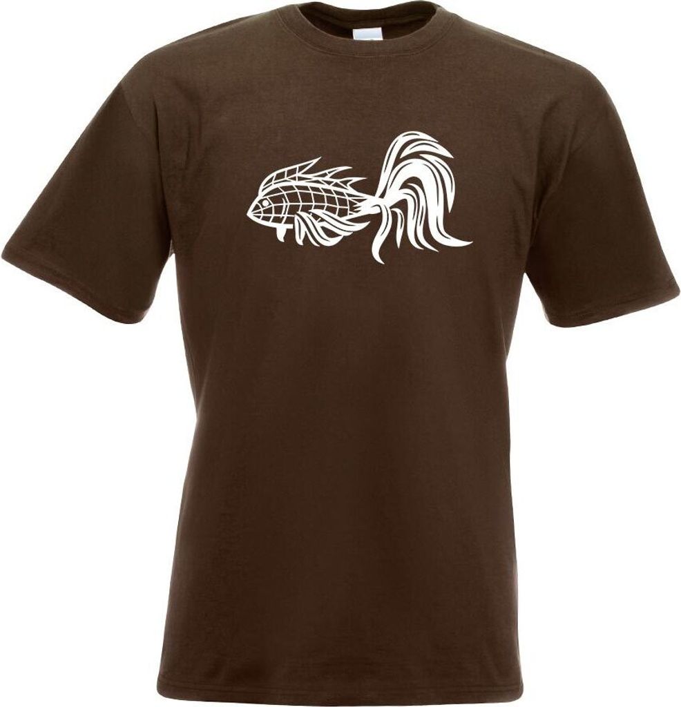 Kiwistar - T-Shirt - Chocolate - Polygon Motiv 1 Figur Tier Art Herren Funshirt Bedruckt Design Sprüche Spruch Motive - mit Motiv Bedruckt - Funsh...