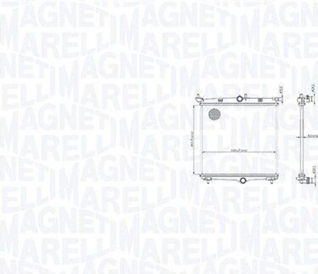 MAGNETI MARELLI 350213216500 Kühler Wasserkühler Motorkühler passend für PEUGEOT 208 II Schrägheck (UB, UP, UW, UJ)