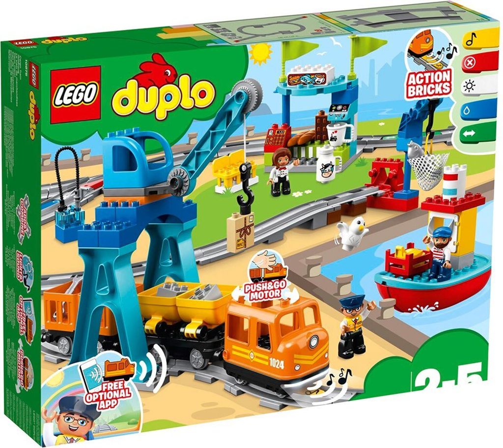 LEGO DUPLO Cargo Train, Stavebnica, 2 rok / roky, Plast, Obrázok produktu 