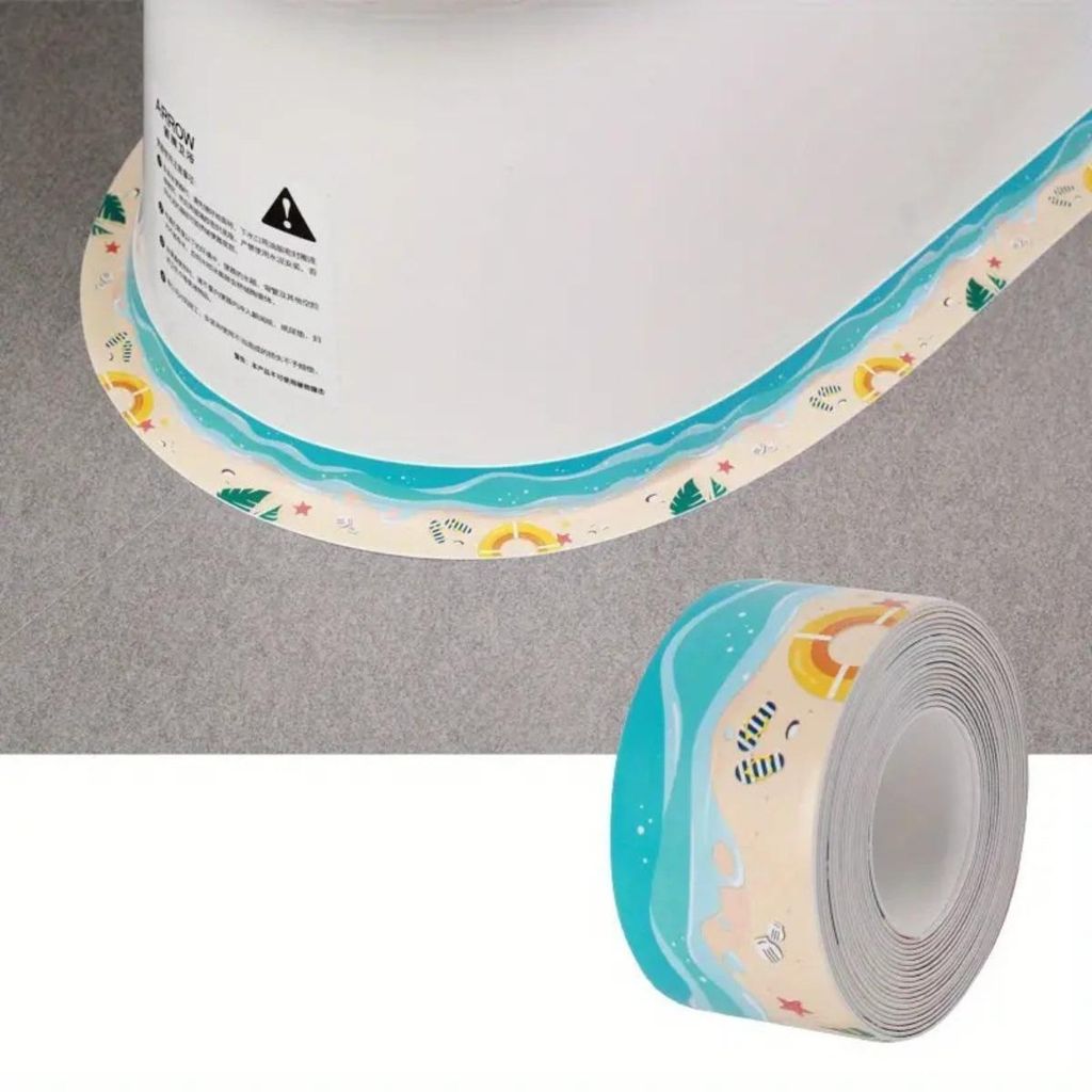 INF Toiletten-Dichtungsstreifen PVC 150/320/500 x 3.7 cm 2er-Set Badkante 3,2 m