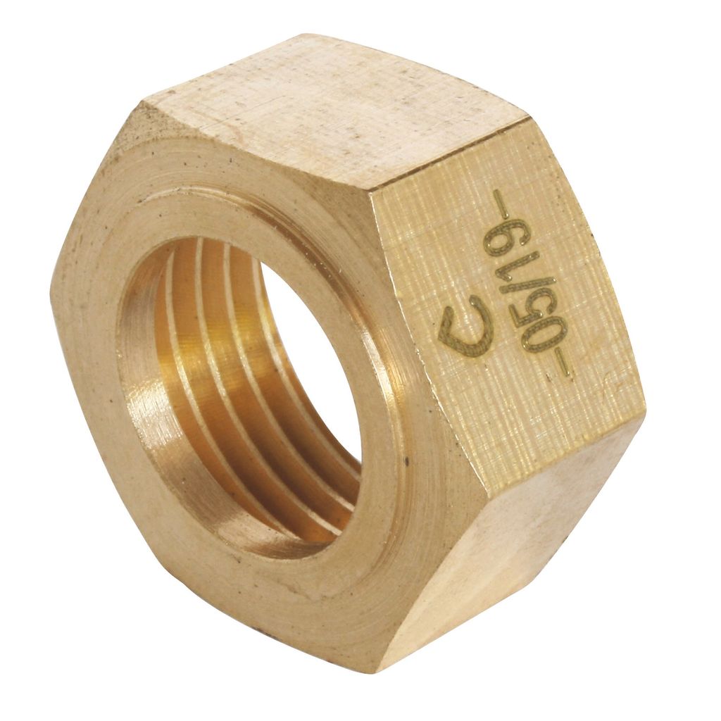 SOMATHERM FOR YOU – Sechskantmutter aus Messing für Pressring 20/27 für Kupferrohr Ø 16