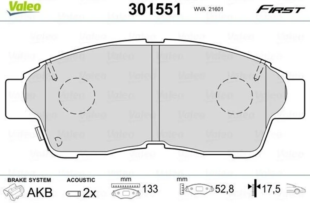 Plaquettes de frein avant Valeo 301551 : stop aux bruits et vibrations
