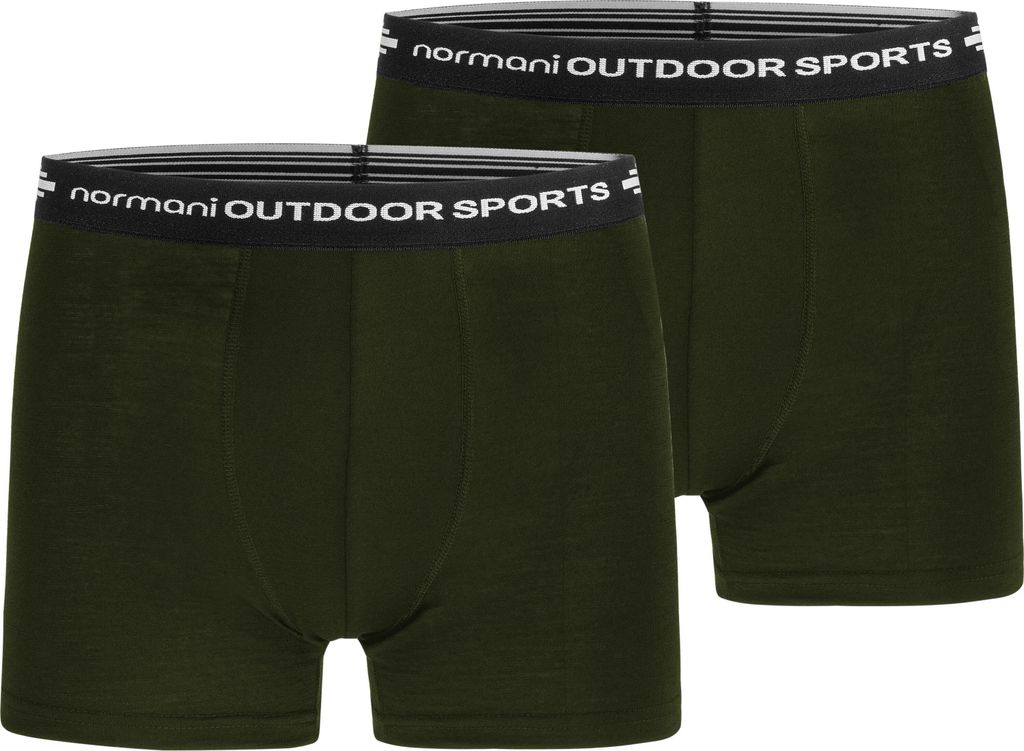 normani 2er Pack Herren Merino Boxershorts Unterhose