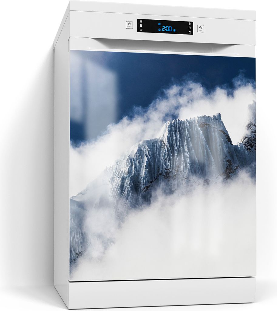 DEQORI Magnetmatte Spülmaschine Standard 60x70 cm 'Gletscher in den Wolken' Magnetfolie