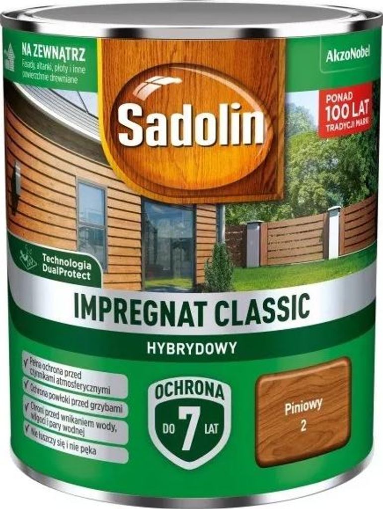Sadolin Classic Hybrid Imprägnat 7 Jahre Kiefer 0,75L - 5Sach.pin0.7