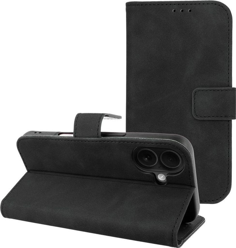 TENDER Book passend für IPHONE 16 schwarz