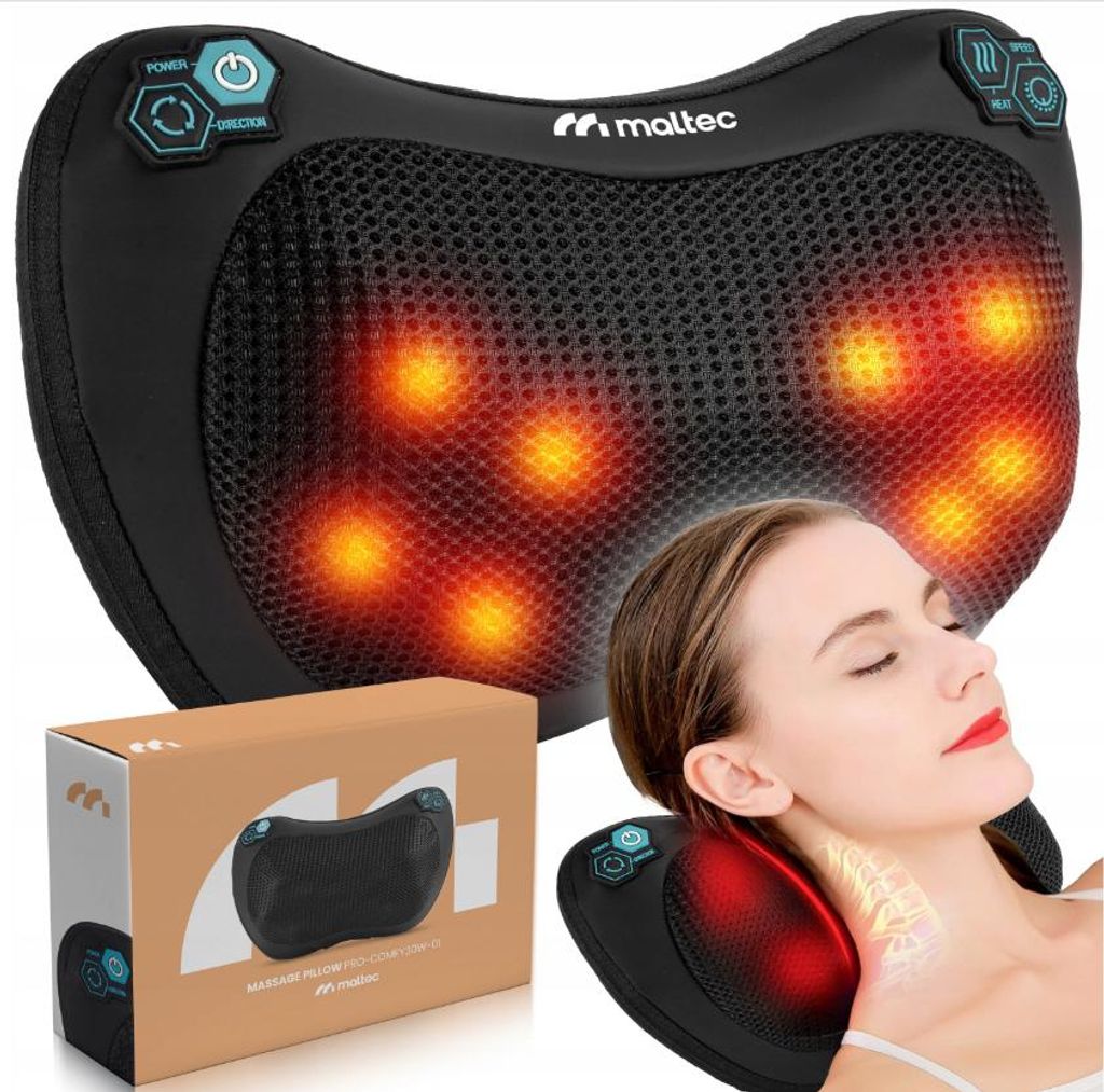 MalTec Coussin de massage Shiatsu Dos, cou, corps chauffant Image du produit 
