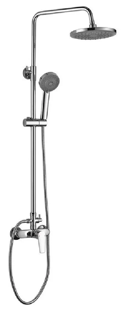 Bruckner Baron 612.139.1 - Set Doccia Completo con Miscelatore 5 Getti Cromo