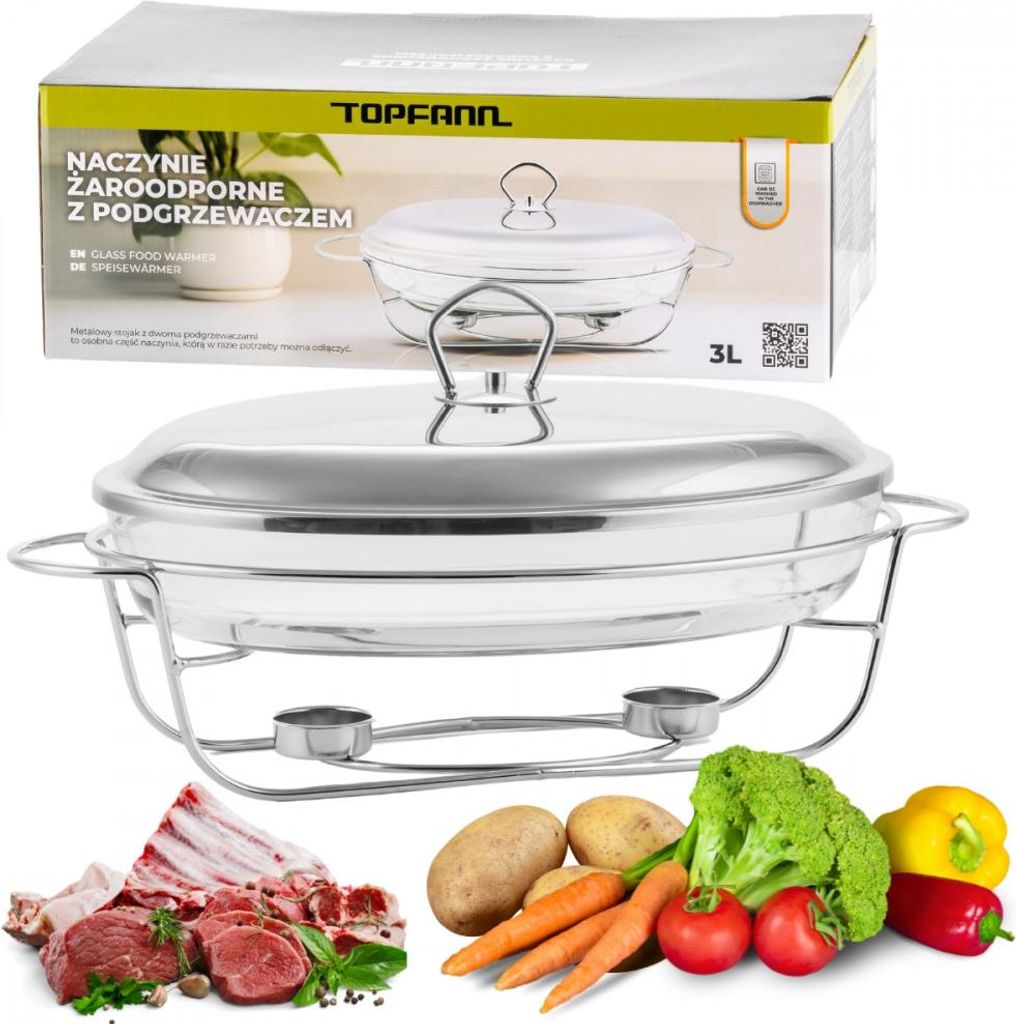TOPFANN ofenfeste ovale Auflaufform 3l Produktbild 