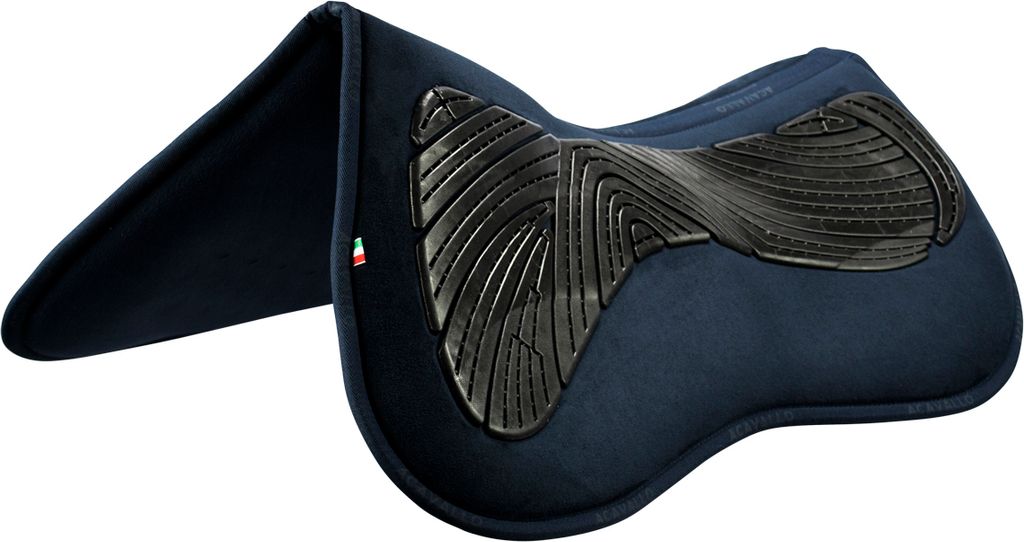 Acavallo Pocket Gel And Memory Foam Half Pad Risers, Farbe:Blue, Größe:2