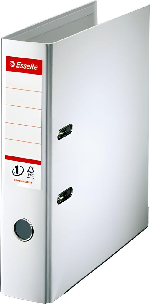 ESSELTE Ordner A4 7,5cm weiß Ordner PlastikHebelmechnik Schlitzen