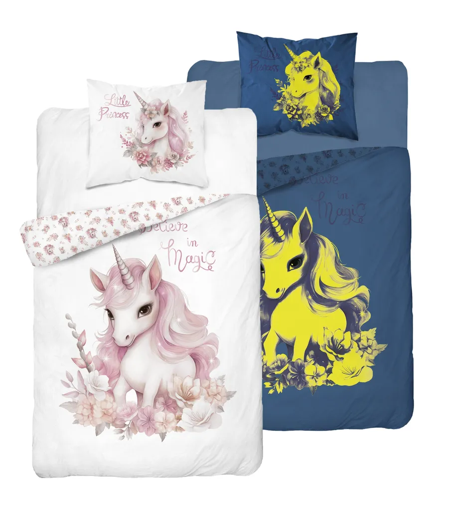 Biancheria Letto Unicorno 160x200 Cotone Fosforescente a Prezzo Top