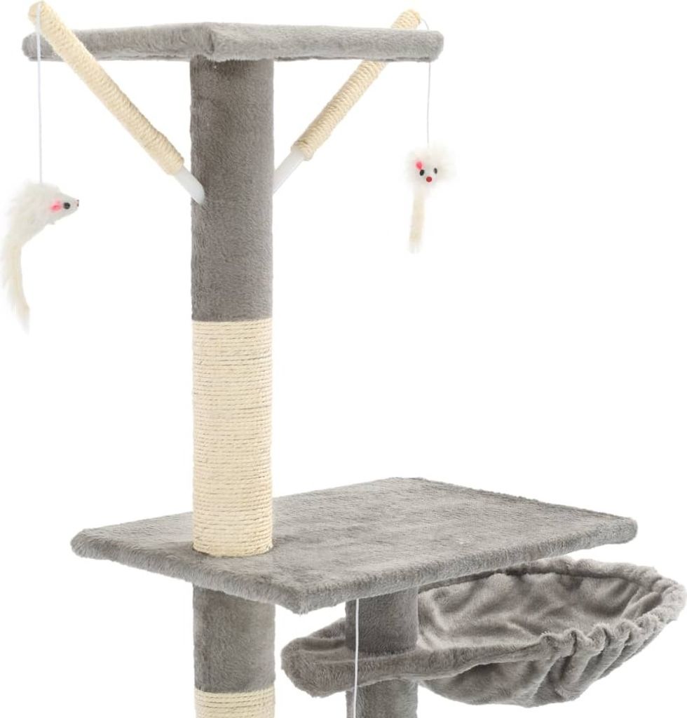 vidaXL Katzen-Kratzbaum mit Sisal-Kratzsäulen 230 - 250 cm Produktbild 4