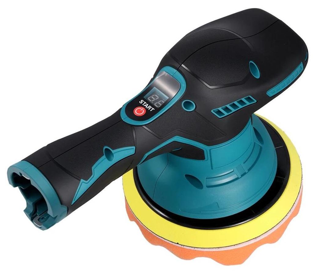 Auto- und Boots-Poliermaschine - Exzenter-Polierer - 12 V - 8 Stufen - 5000 U/min - 1,52 kg - Ohne Akku