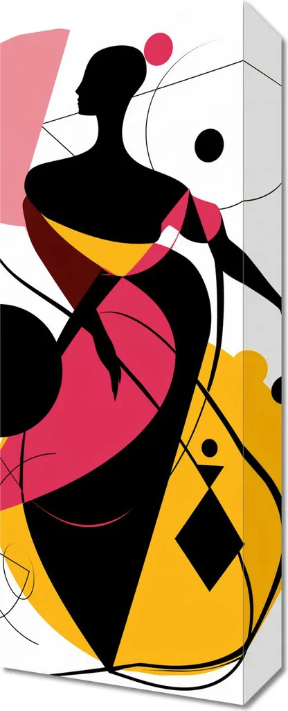 Quadro Silhouette di Grazia 20x50 - Regalo Artistico Originale
