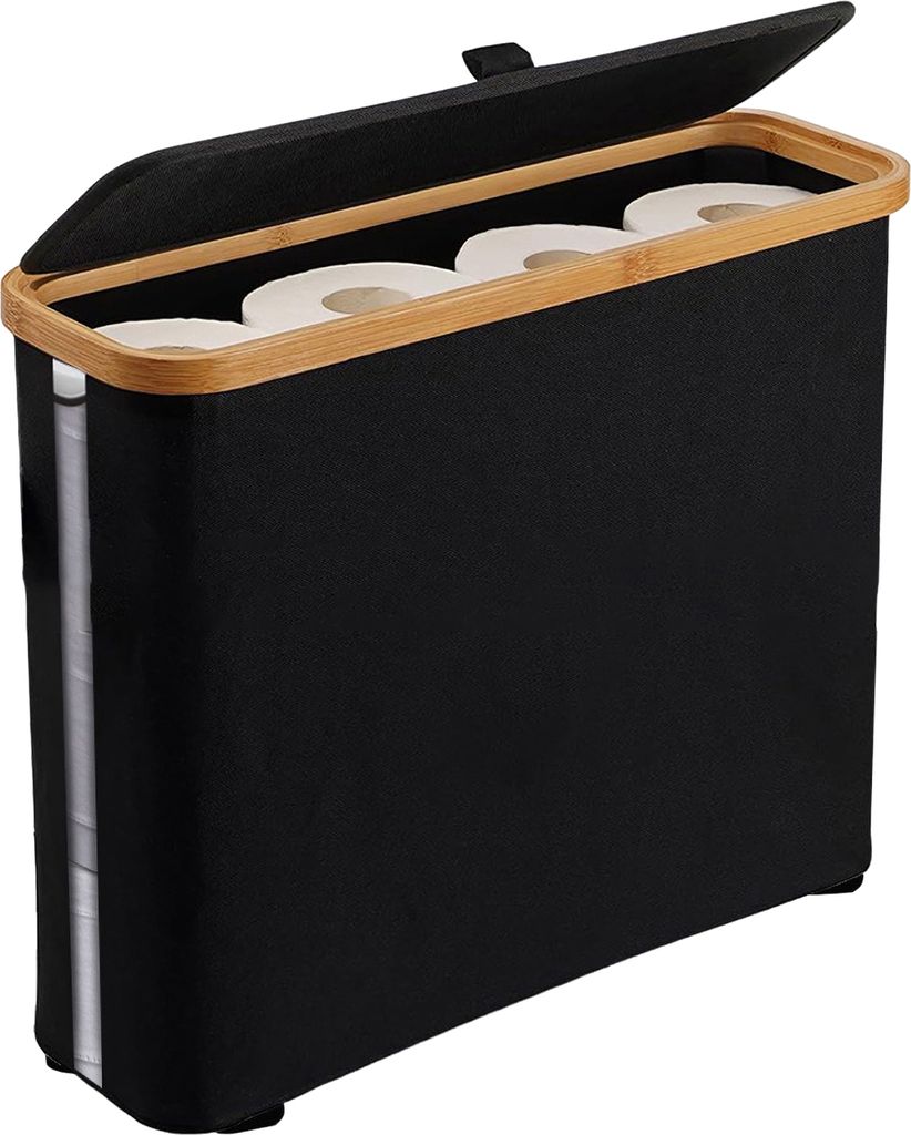 Toilettenpapier-Aufbewahrungskorb, großes Fassungsvermögen, wasserdicht, vielseitig einsetzbar, einfach zu installierender Toilettenpapier-Aufbew...