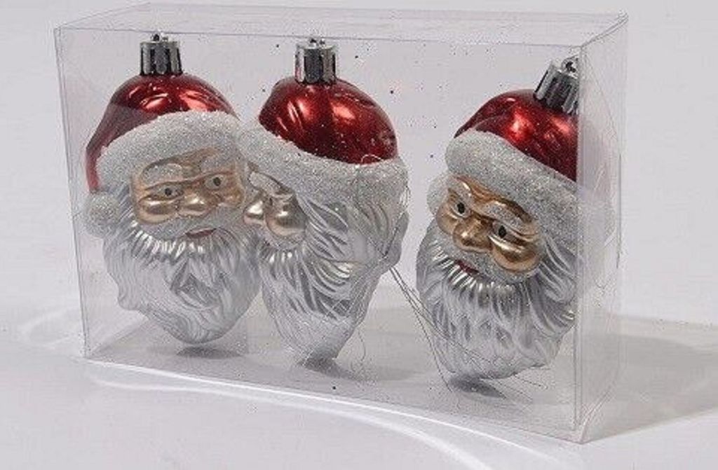 Nikolaus Kopf Bruchfest 3er SET Santa Kopf Bruchfest