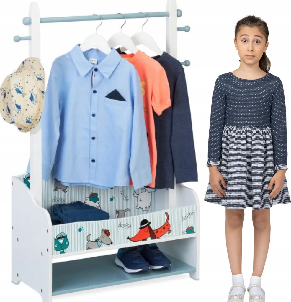 Armadio Divertente Bambini Relaxdays | Mobili Colorati Motivo Cani