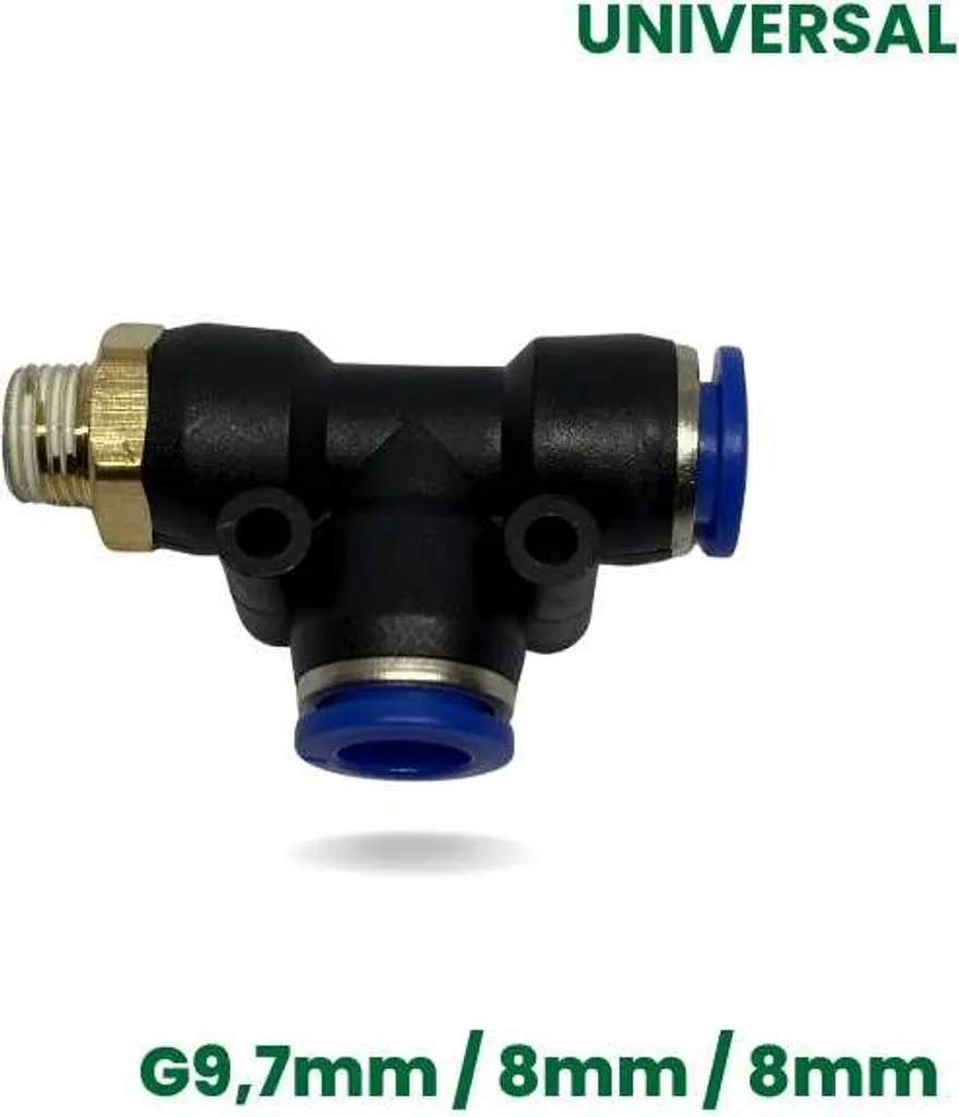 Adattatore Pneumatico 8mm a 1/8 Maschio - Per Progetti Fai da Te