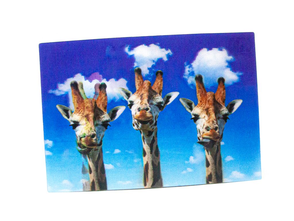 3 D Ansichtskarte Giraffen, Postkarte Wackelkarte Produktbild 