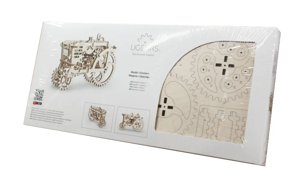 Ugears Tracteur en Bois - Puzzle 3D Mécanique Maquette de Collection