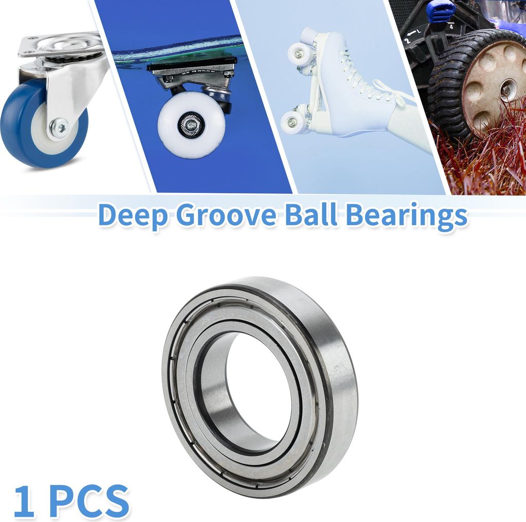 6006ZZ Rillenkugellager P6 30x55x13mm Geschmierte Lager Doppel-Metall-Dichtung Silberton Roller Skateboard Rad