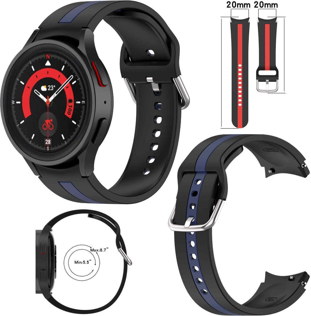 Für Samsung Galaxy Watch FE 6 5 4 Normal Pro Classic alle Größen Kunststoff Armband