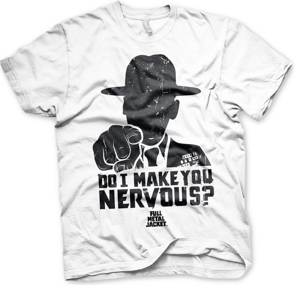 Full Metal Jacket - Do I Make You Nervous T-Shirt - X-Large - White