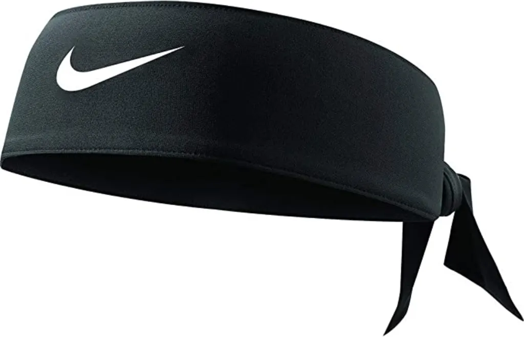 Bandeau de Tennis Nike Dri-FIT Head Tie 4.0 pour Homme et Femme Noir/Blanc