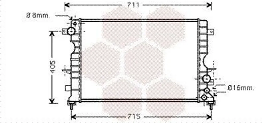Refroidisseur d'eau de moteur pour Land Rover Discovery II L318