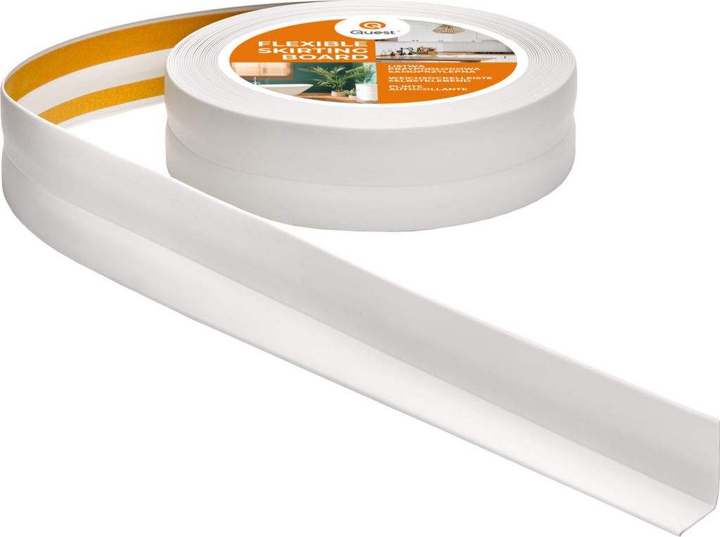 Sockelleiste Selbstklebend 32x23 mm Kunststoff, Knickleiste Produktbild 