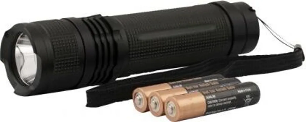 Torcia LED Militare 150m Professionale - Kit 3xAAA Incluso per Outdoor