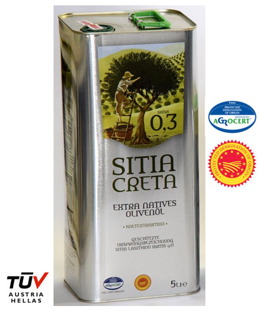 SITIA KRETA Natives Olivenöl Extra PDO Sitia