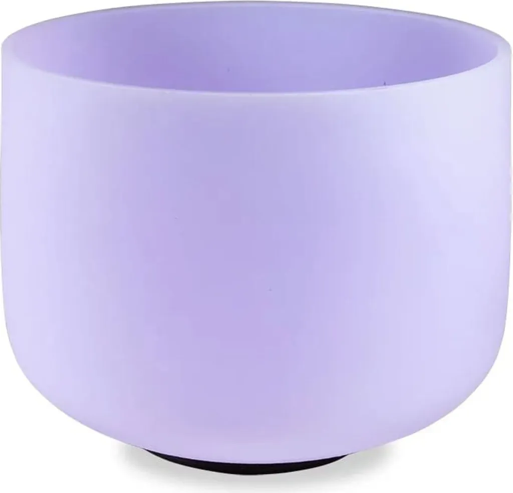 Bol Chantant Cristal Violet Ctone 432 Hz 20 cm pour Méditation Sonore
