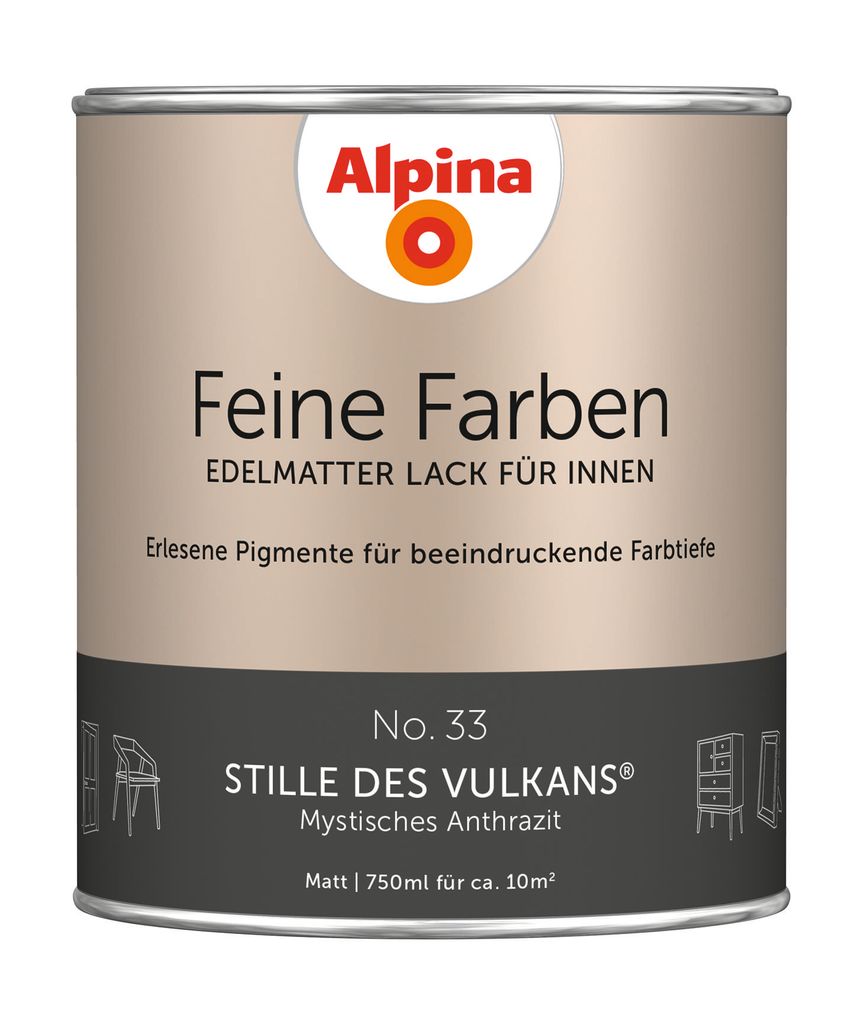 Alpina Feine Farben Lack Stille des Vulkans mystisches Produktbild 