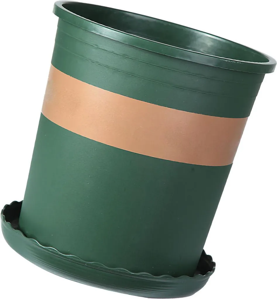 Pot de jardinage pour transplantation fleurs et arbustes rond en PP