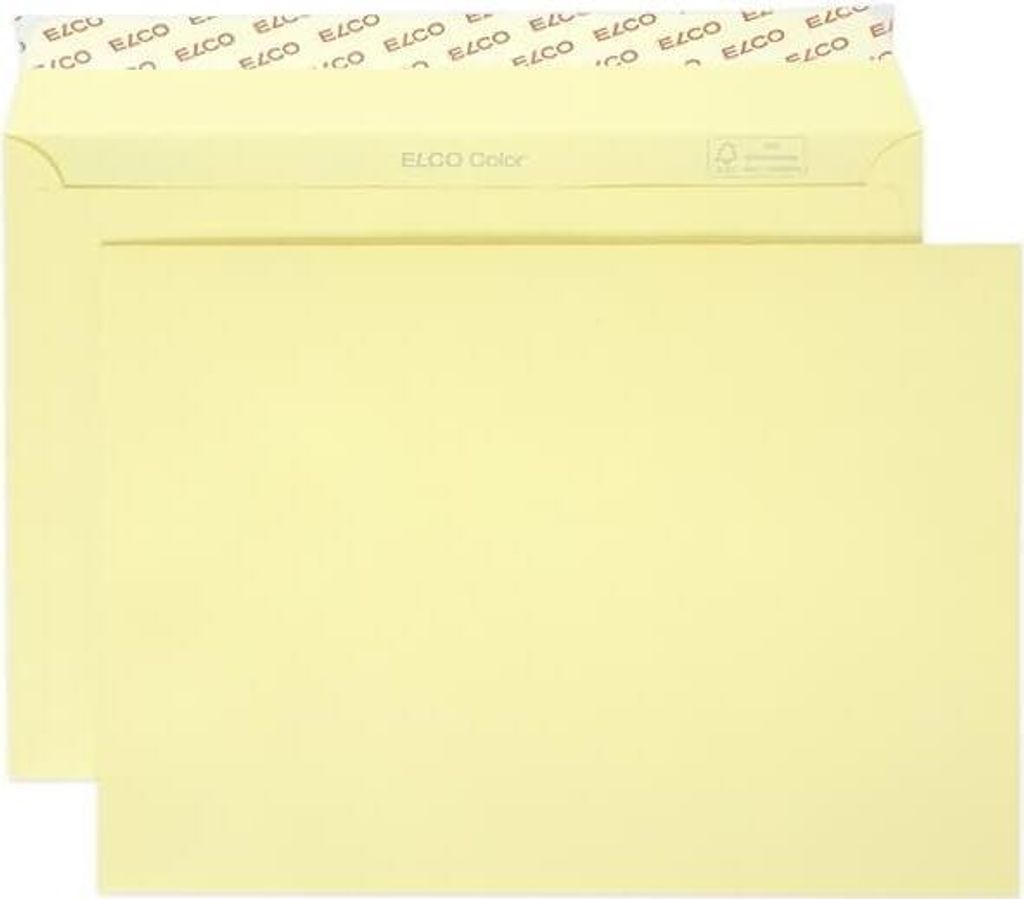 Briefumschläge Color C5 hellchamois Haftklebung Papier 100 g/qm VE=25 Stück
