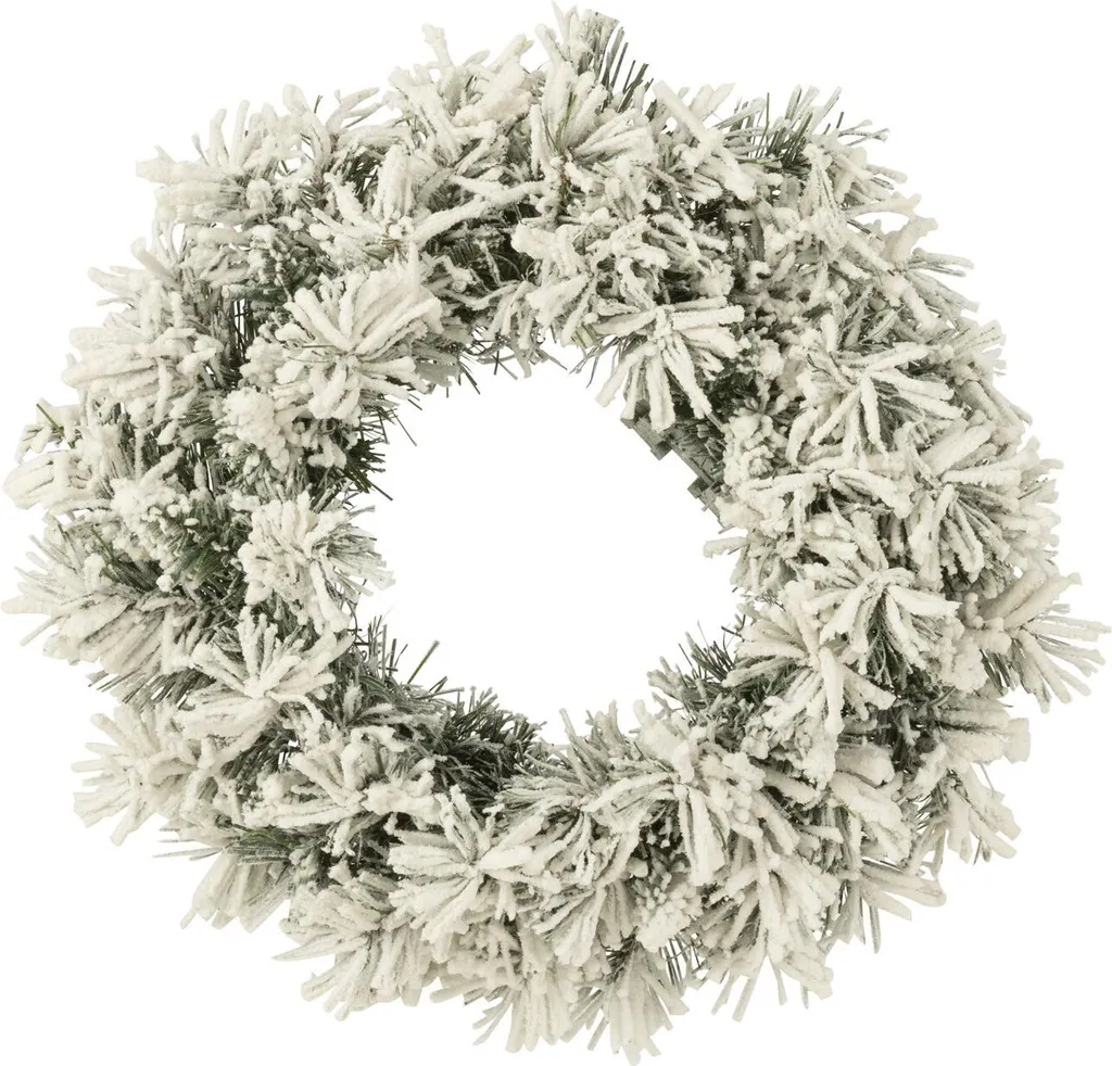 Petit Sapin Noël LED J-Line Vert PVC - Déco Sans Épines ni Encombrement