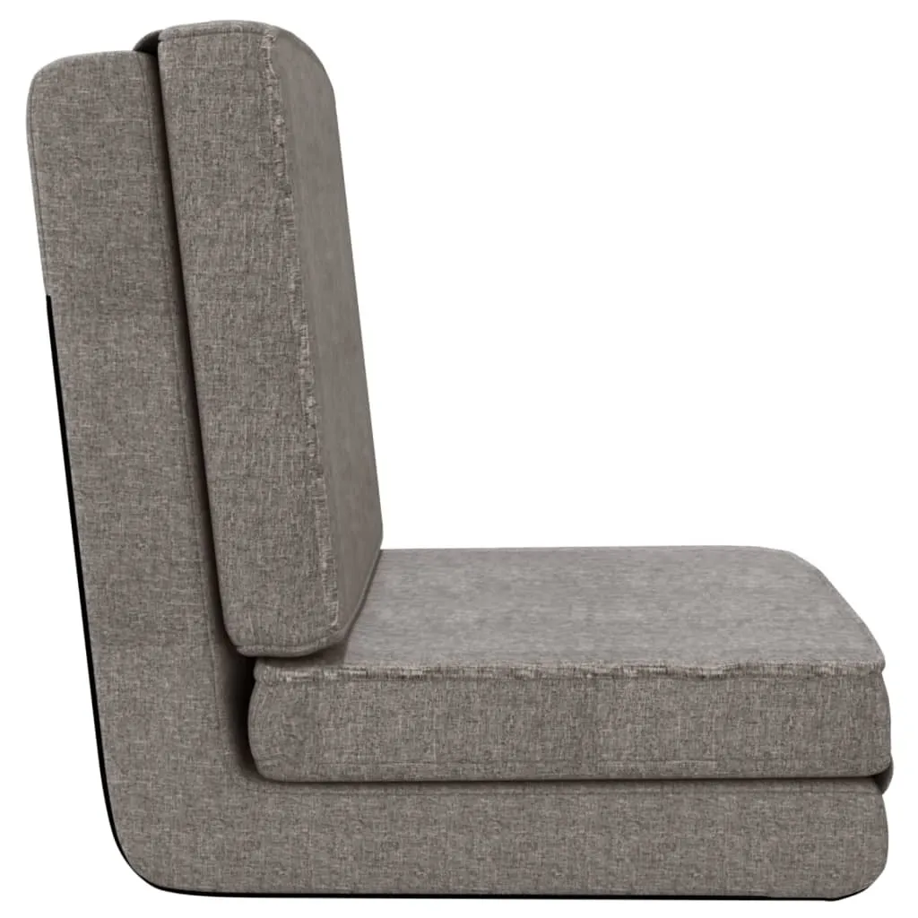Chaise de sol pliable gris clair - Idéal lecture, gaming et repos