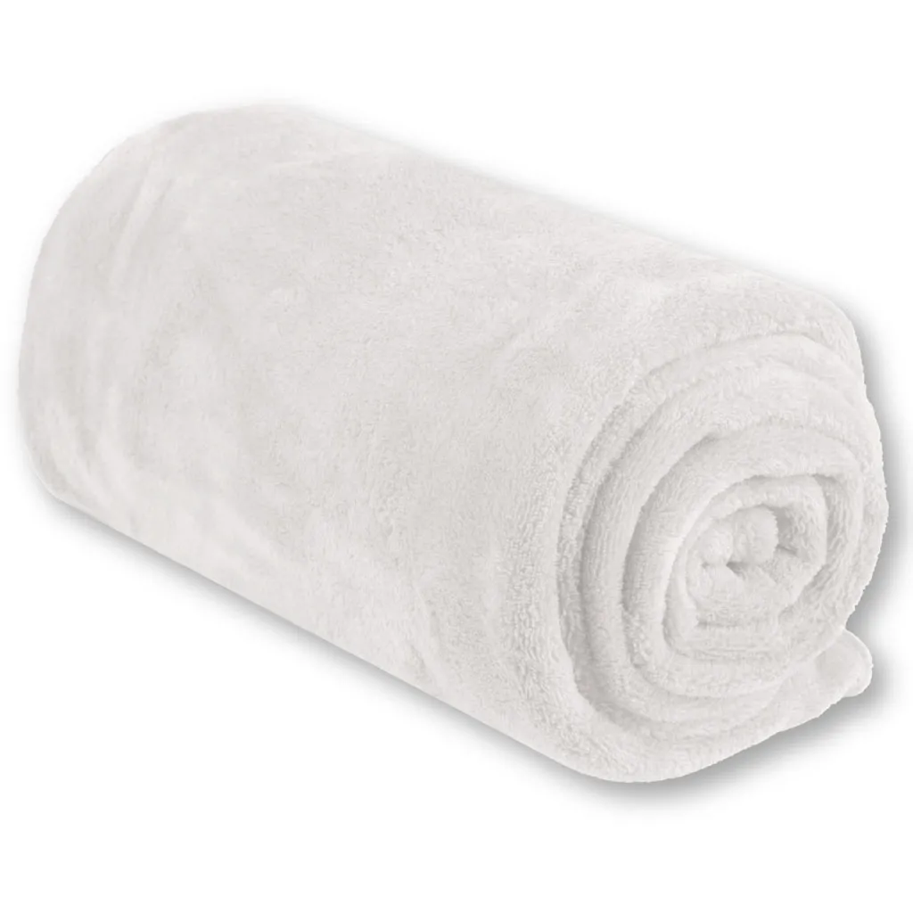 Coperta in microfibra, colore: bianco, dimensioni: 210x280 cm - 4