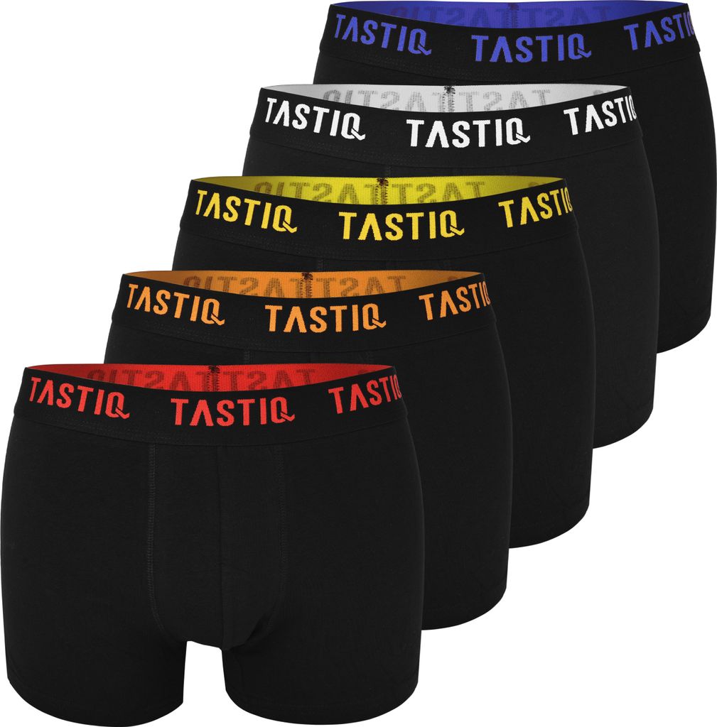 TASTIQ PREMIUM - 5 Stück Herren Boxershorts Baumwolle Bunt Produktbild 