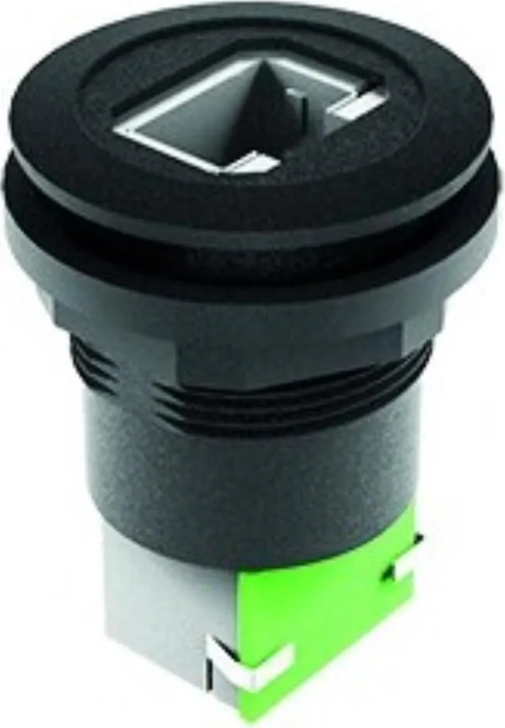 Solution RJ45 Encastrable Noire RONTRON-R-JUWEL pour Panneau Pro 1pc