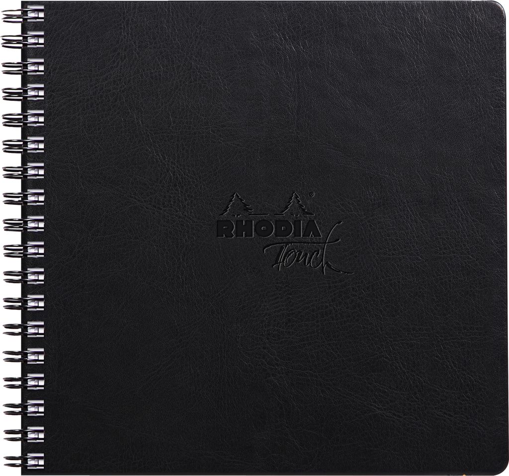 Rhodia Touch Book, Skizzenbuch 20 Bl extraweiß 250g, 21x21 cm Schwarz 116185C