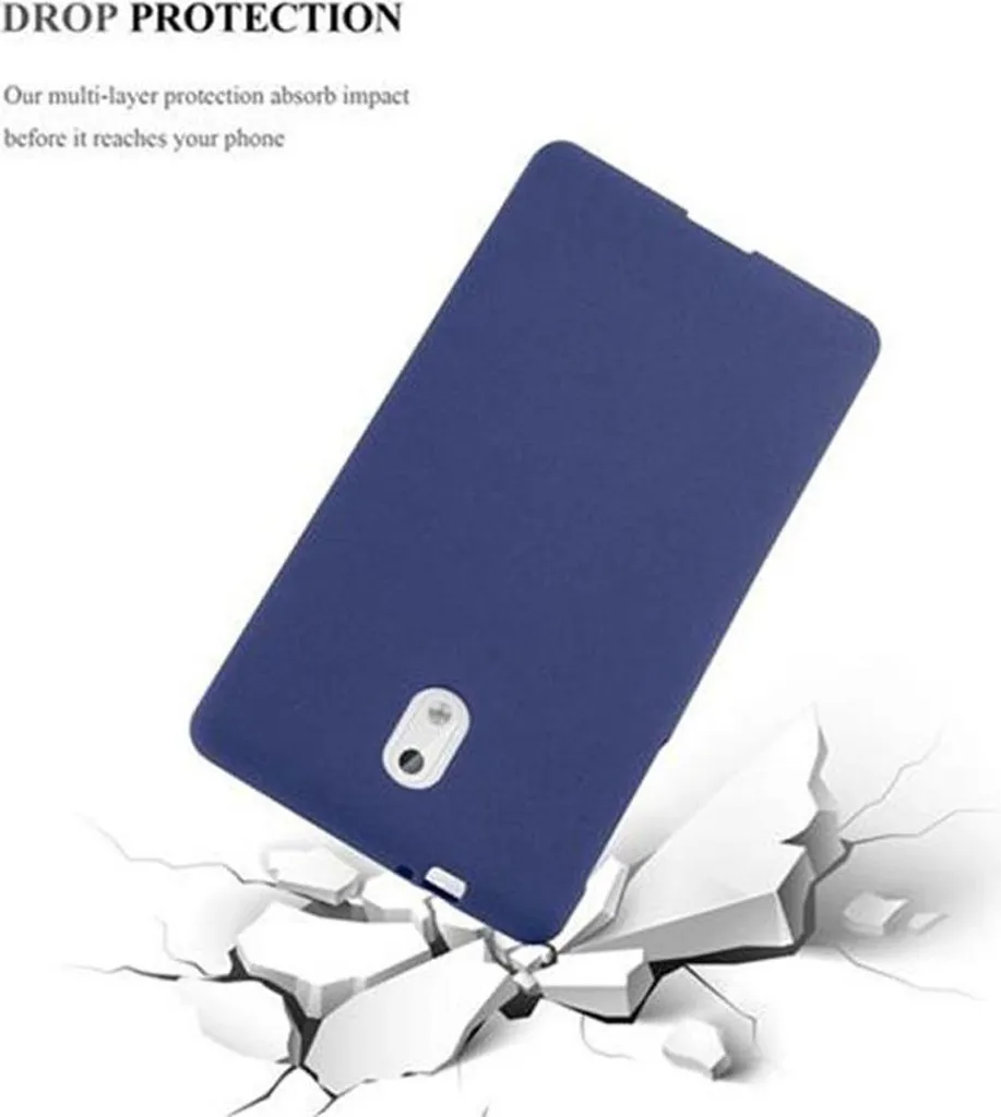 cadorabo Book Case works with Nokia 3 2017 in DARK BLUE BLACK - with Magnetic Closure, Stand Function and Card Slot - Wallet Etui Cover Pouch PU