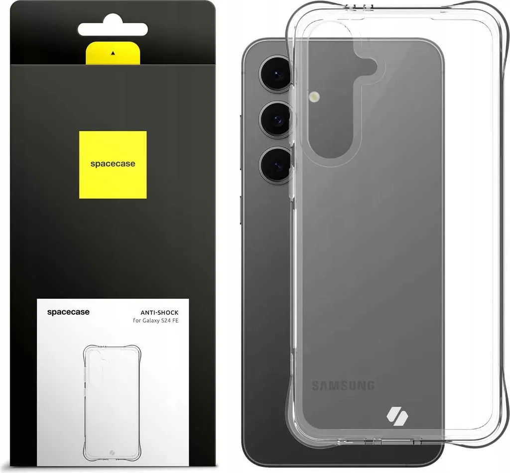 Coque silicone SPACECASE pour Galaxy S24 FE antichoc et transparente