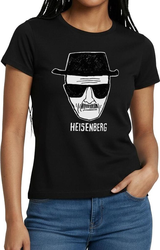 Spreadshirt Breaking Bad Heisenberg Skizze Zeichnung Frauen T-Shirt, L, Schwarz