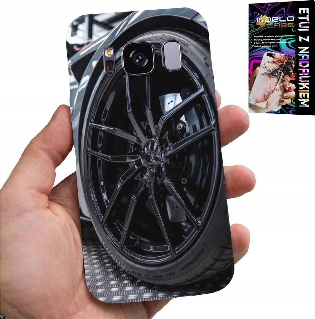 Fall Für Samsung Galaxy S8 - Felge Sportwagen Auto Fan + Folie