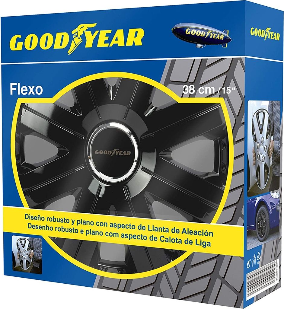 Radzierblenden-Set Flexo 15 Zoll Schwarz Produktbild 